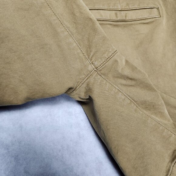 Flint and Tinder Shorts Mens 34 Brown Khaki Casual Chino Classic Summer Zip Fly - Picture 11 of 11